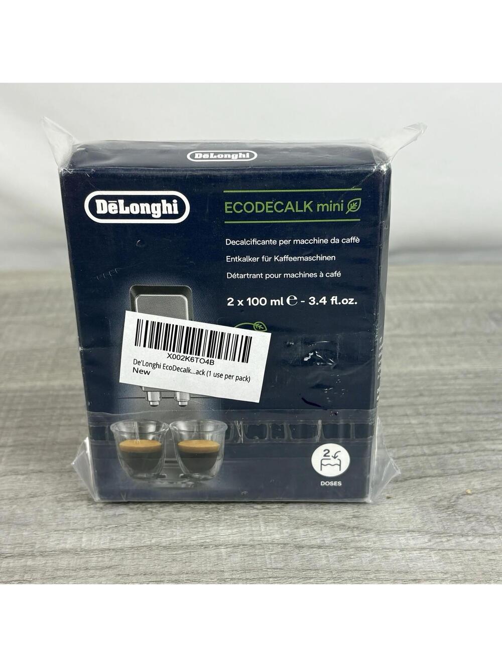 Delonghi Coffee Machine Descaler Ecodecalk Mini (2x100 ml)